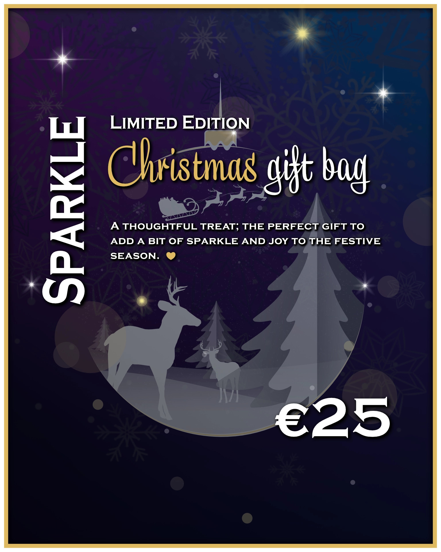 "Sparkle" Christmas gift bag (Information)