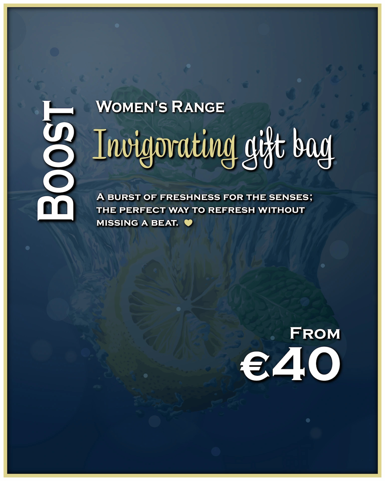 "Boost" - Women's invigorating gift bag