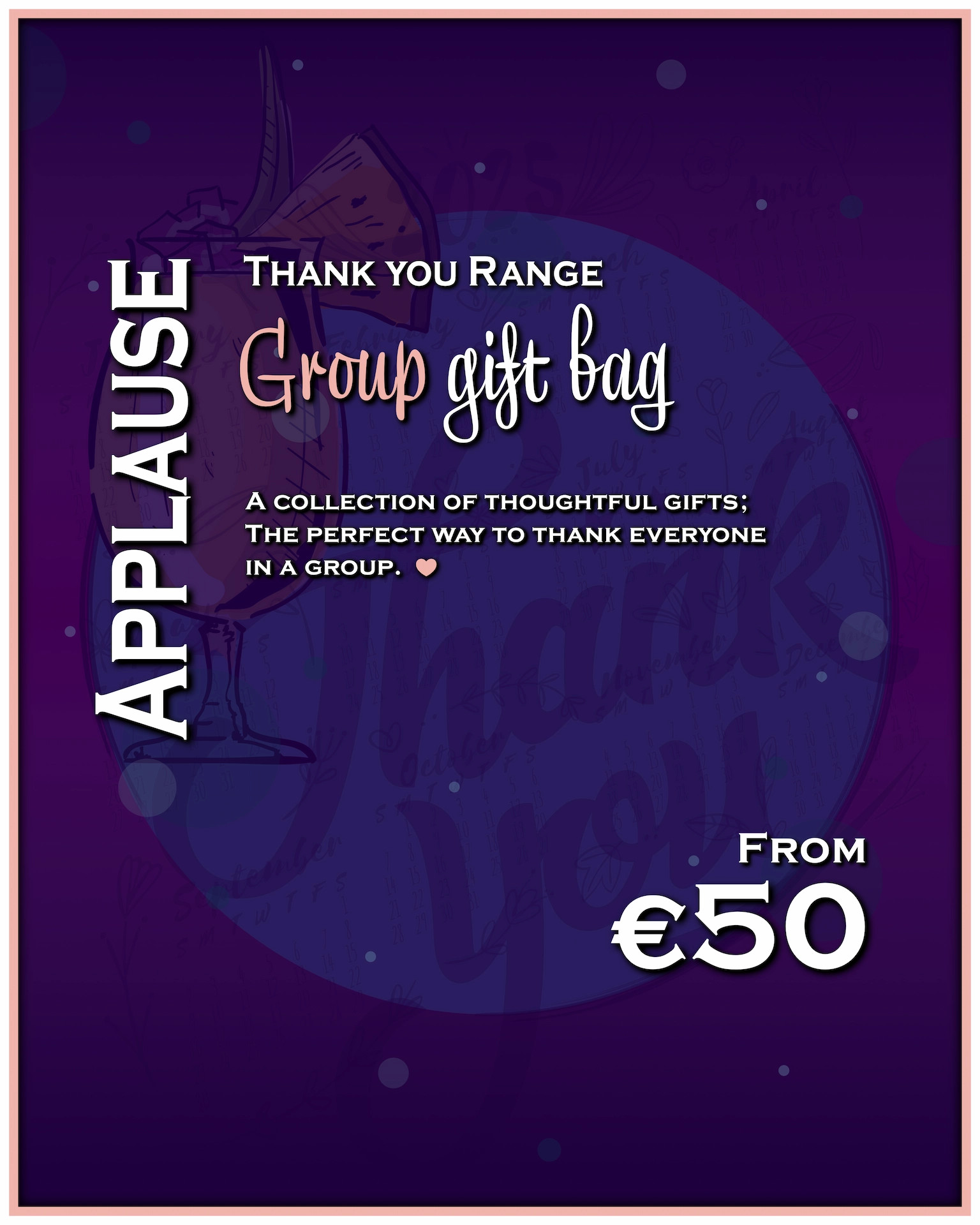 "Applause" - Group Thank you gift bag