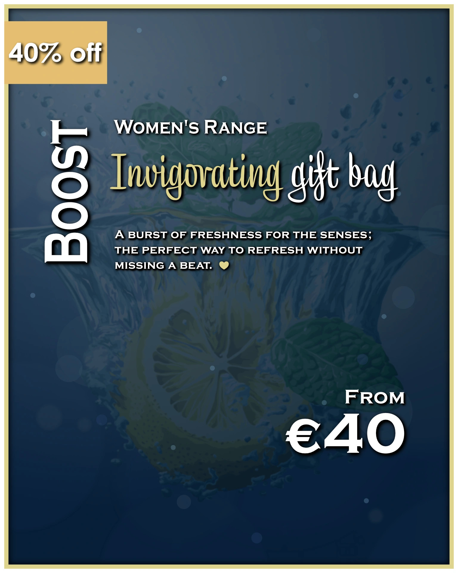 "Boost" - Women's invigorating gift bag