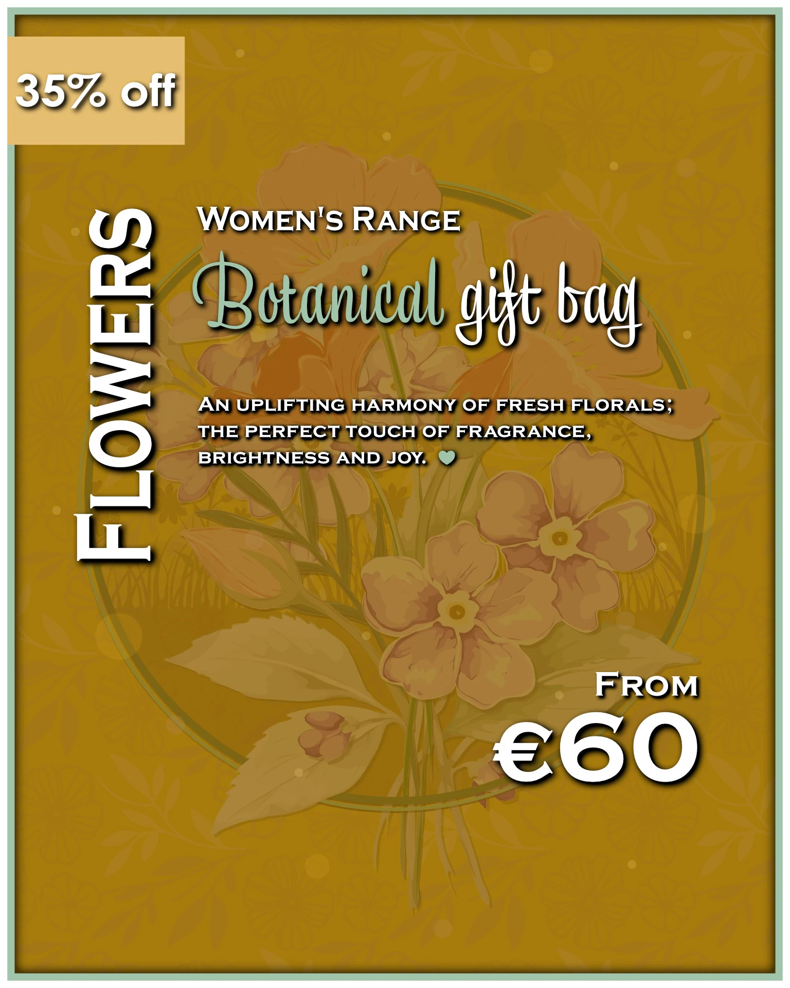 "Flowers" - Women's botanical gift bag