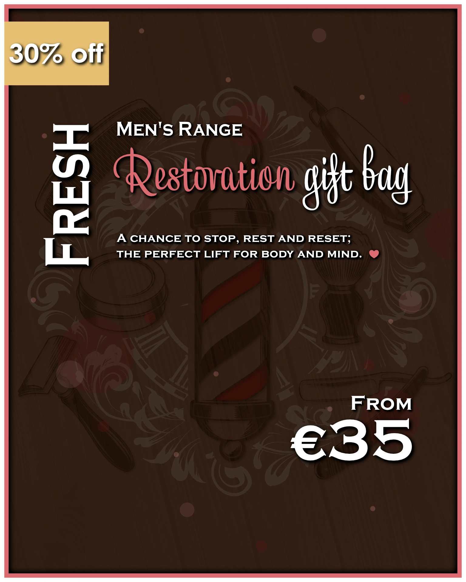 "Fresh" - Men's restoration gift bag